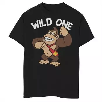 Футболка с рисунком Super Mario Donkey Kong Wild One для мальчиков 8–20 лет Licensed Character
