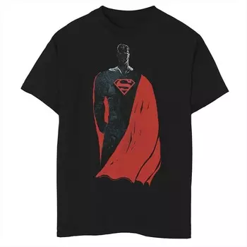 Футболка с рисунком «Супермен Стойка» для мальчиков 8–20 лет DC Fandome, темный портрет DC Comics, черный