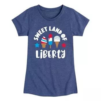 Футболка с рисунком Sweet Land Of Liberty для девочек 7–16 лет Licensed Character