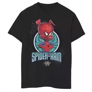 Футболка с рисунком «Свин-паук» Marvel Spider-Verse для мальчиков 8–20 лет Licensed Character