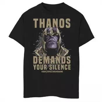 Футболка с рисунком «Танос» для мальчиков 8–20 лет «Marvel Avengers Endgame» #DontSpoilTheEndgame Marvel