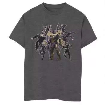 Футболка с рисунком «Танос Мститель Атака» для мальчиков 8–20 лет Marvel Avengers Endgame Licensed Character