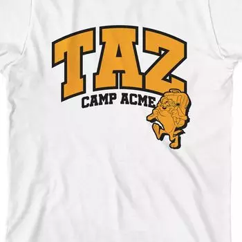 Футболка с рисунком Taz Camp ACME для мальчиков 8–20 лет Looney Tunes Licensed Character