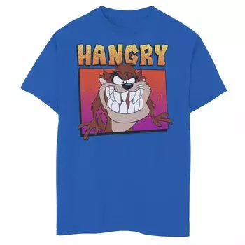 Футболка с рисунком Taz Hangry и портретом Looney Tunes для мальчиков 8–20 лет Licensed Character