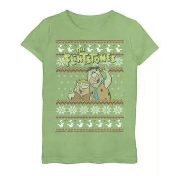 Футболка с рисунком «The Flintstones Best Friends Holiday Party» для девочек 7–16 лет Licensed Character