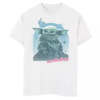 Футболка с рисунком The Force R14 для мальчиков 8–20 лет «Звездные войны: Мандалорец Грогу» Star Wars