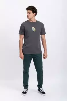 Футболка с рисунком The Land Kaft, серый