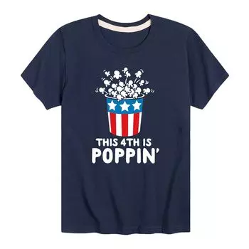 Футболка с рисунком This 4th Is Poppin для мальчиков 8–20 лет Licensed Character