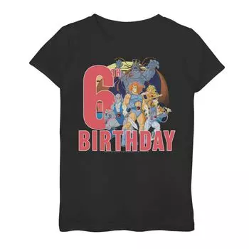 Футболка с рисунком ThunderCats на 6-й день рождения для девочек 7–16 лет Licensed Character