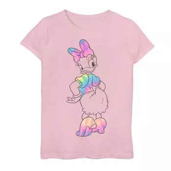 Футболка с рисунком Tie Dye для девочек 7–16 лет Disney «Микки и друзья» Daisy Duck Disney