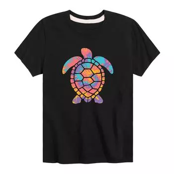 Футболка с рисунком Tie Dye Turtle Vacation для мальчиков 8–20 лет Licensed Character