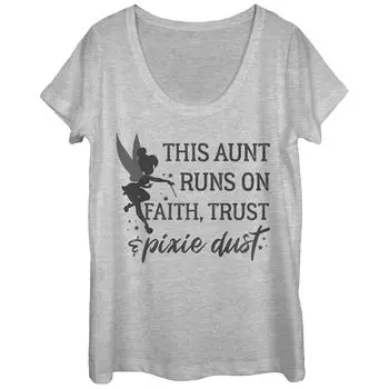 Футболка с рисунком Tinker Bell Aunt Trust и Pixie Dust от Disney's Peter Pan Juniors Licensed Character