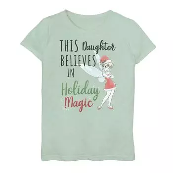 Футболка с рисунком Тинкер Белл «Питер Пэн» для девочек 7–16 лет Disney's «Holiday Magic» Disney