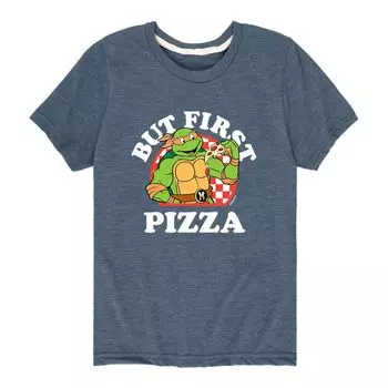 Футболка с рисунком «TMNT But First Pizza» для мальчиков 8–20 лет Licensed Character