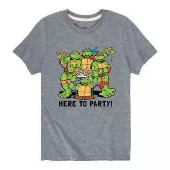 Футболка с рисунком «TMNT Here To Party» для мальчиков 8–20 лет Licensed Character