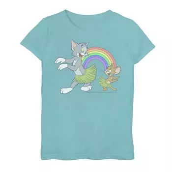 Футболка с рисунком Tom & Jerry Aloha для девочек 7–16 лет Licensed Character