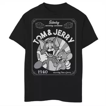 Футболка с рисунком Tom & Jerry для мальчиков 8–20 лет, субботнее утро 1940 г. Licensed Character