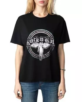 Футболка с рисунком Томмера Zadig & Voltaire, черный