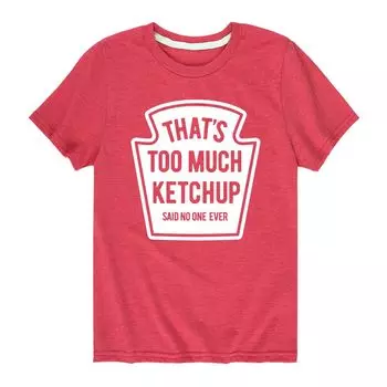 Футболка с рисунком Too Much Ketchup для мальчиков 8–20 лет Licensed Character