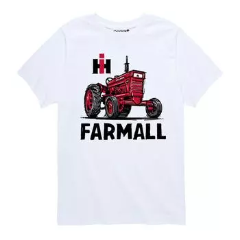 Футболка с рисунком трактора Case IH Farmall для мальчиков 8–20 лет Licensed Character, белый