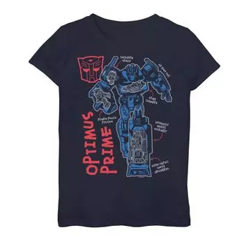 Футболка с рисунком Трансформеры Prime для девочек 7–16 лет Licensed Character