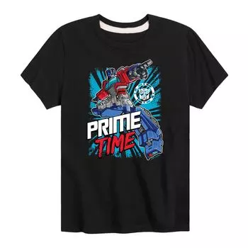 Футболка с рисунком «Трансформеры» Prime Time для мальчиков 8–20 лет Licensed Character, черный