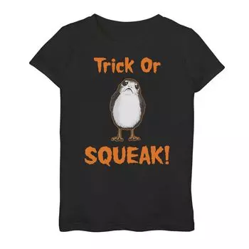 Футболка с рисунком Trick Or Squeak для девочек 7–16 лет Star Wars Porg Licensed Character