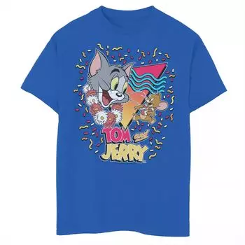 Футболка с рисунком «Тропическое конфетти» для мальчиков 8–20 лет Tom & Jerry Licensed Character