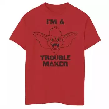 Футболка с рисунком «Trouble Maker» в полоску «Гремлины» для мальчиков 8–20 лет Licensed Character