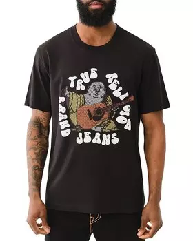Футболка с рисунком True Religion, черный