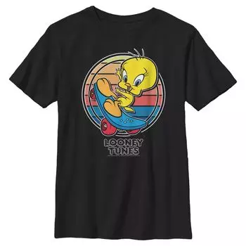 Футболка с рисунком Tweety для мальчиков 8–20 лет Looney Tunes Licensed Character
