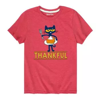 Футболка с рисунком тыквенного пирога для мальчиков 8–20 лет Pete The Cat Licensed Character
