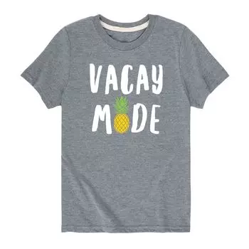 Футболка с рисунком «Vacay Mode» для мальчиков 8–20 лет Licensed Character, серый