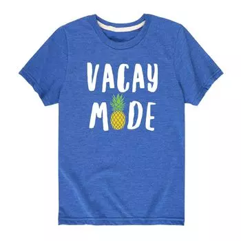 Футболка с рисунком «Vacay Mode» для мальчиков 8–20 лет Licensed Character, синий