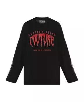 Футболка с рисунком Versace Jeans Couture, черный