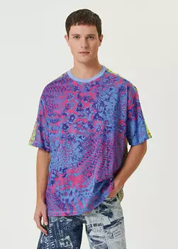 Футболка с рисунком Versace Jeans Couture, синий