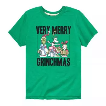 Футболка с рисунком «Very Merry Grinchmas» для мальчиков 8–20 лет Licensed Character