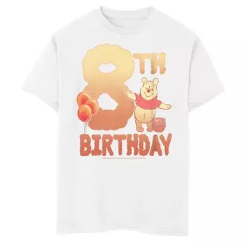 Футболка с рисунком Винни-Пуха на 8-й день рождения и медведя Пуха для мальчиков 8–20 лет Disney