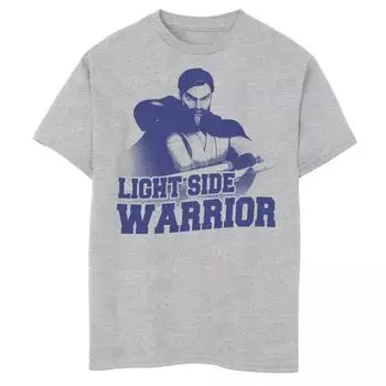 Футболка с рисунком «Воин Светлой стороны» для мальчиков 8–20 лет «Звездные войны: Войны клонов» Оби-Вана Кеноби Star Wars