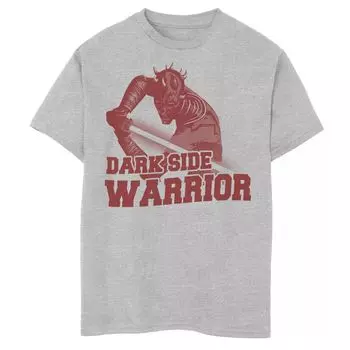 Футболка с рисунком «Воин тёмной стороны» для мальчиков 8–20 лет «Звёздные войны: Войны клонов» Дарт Мол Star Wars