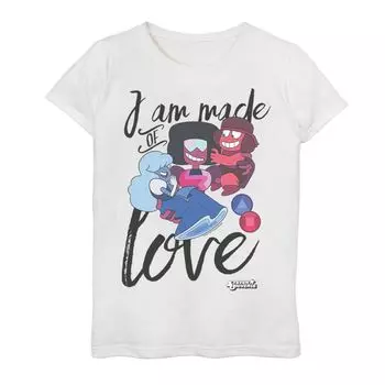 Футболка с рисунком «Вселенная Стивена» для девочек 7–16 лет «Я создана из любви» Cartoon Network