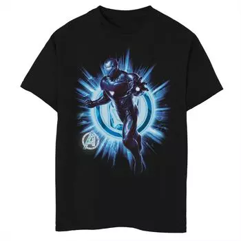 Футболка с рисунком «Взрыв Железного человека» для мальчиков 8–20 лет Marvel Avengers Endgame Licensed Character