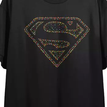Футболка с рисунком в горошек для юниоров Superman Shield Licensed Character