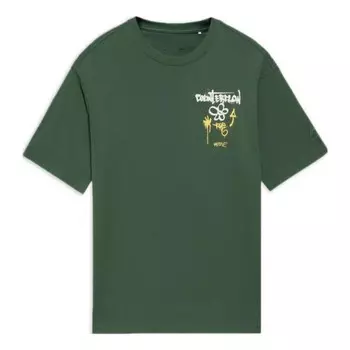 Футболка с рисунком в стиле «противоток» Li-Ning, зеленый