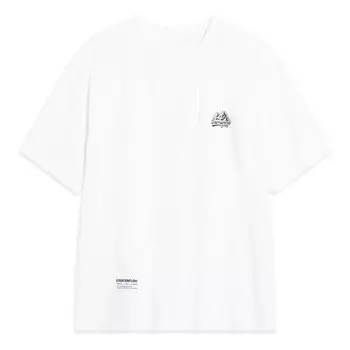 Футболка с рисунком в стиле «противоток» Li-Ning, белый