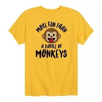 Футболка с рисунком в стиле ретро для мальчиков 8–20 лет Barrel Of Monkeys Licensed Character