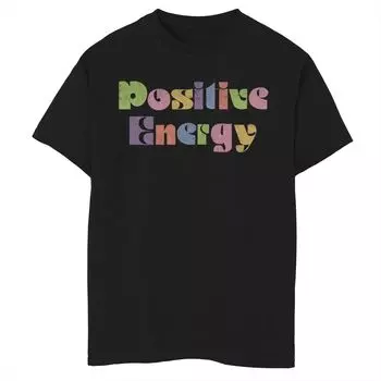 Футболка с рисунком в стиле ретро Fifth Sun Positive Energy для мальчиков 8–20 лет Licensed Character