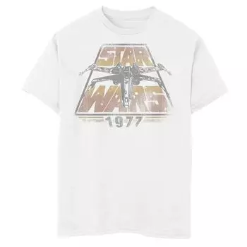Футболка с рисунком в стиле ретро «Звездные войны X-Wing» для мальчиков 8–20 лет Star Wars