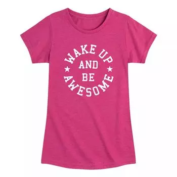 Футболка с рисунком «Wake Up Be Awesome» для девочек 7–16 лет Licensed Character