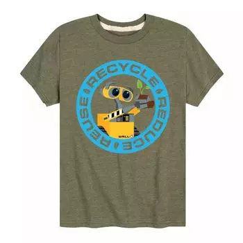 Футболка с рисунком Wall-E Disney/Pixar для мальчиков 8–20 лет, предназначенная для вторичной переработки и сокращения повторного использования Licensed Character